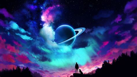 Download Aurora Borealis Saturn 4k Wallpaper | Wallpapers.com