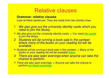 Relative Clauses Exercises