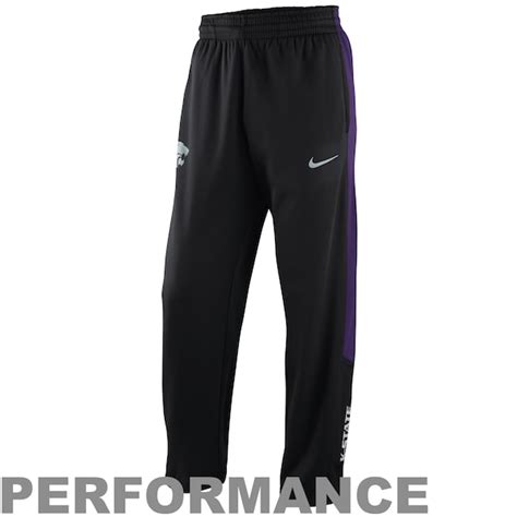 Nike Kansas State Wildcats Basketball Performance Pants - Black | Official Kansas State ...