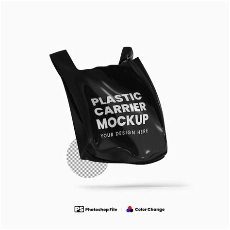 Premium PSD | Plastic Carrier Bag Mockup