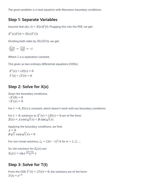 Heat Equation | PDF