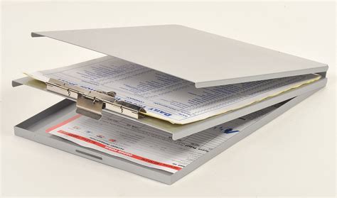 SAUNDERS Silver Aluminum Storage Clipboard, Legal File Size, 9 1/8 in W x 14 1/2 in H, 1/2 in ...
