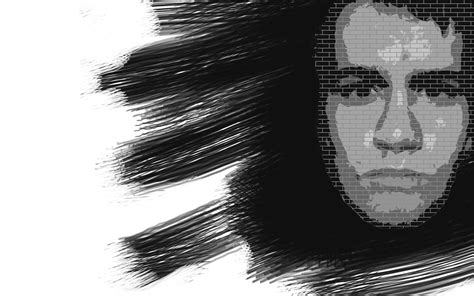 Online crop | man face illustration, face, monochrome, abstract ...