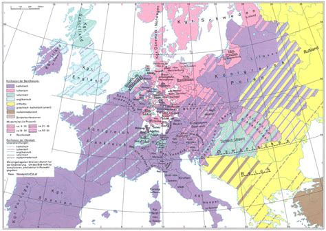 Religious Map Of Europe 1600 – Map Vector