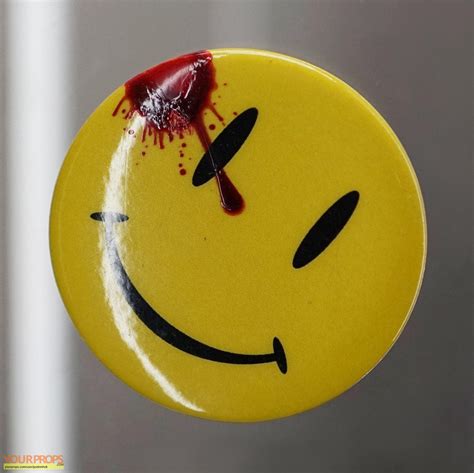 Watchmen Hero Comedian Smiley Face Pin original movie prop