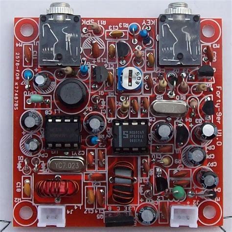 DIY KITS Forty 9er 3W HAM Radio QRP CW TRANSCEIVER HF Radio Telegraph Shortwave-in Integrated ...