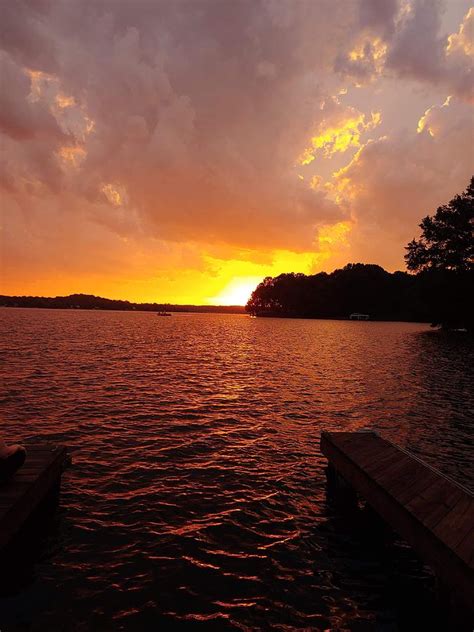 Lake Anna sunset Photograph by Deanna Baldwin | Fine Art America