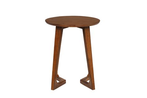 7953-Double V-Leg Round End Table - TENNESSEE ENTERPRISES, INC.