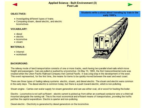 Types of Trains Lesson Plan for 3rd Grade | Lesson Planet