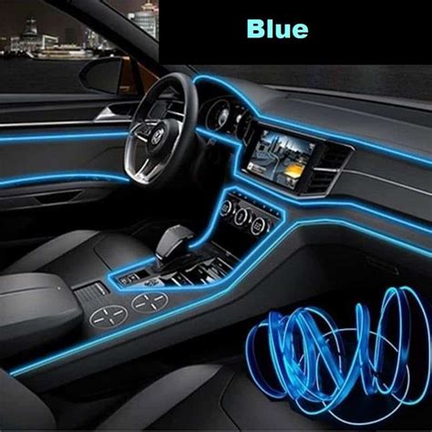 Car Interior Neon LED Light Rope 3M - CyprusEmall.com.cy