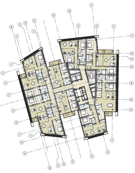 Floorplan. (Courtesy Renzo Piano Building Workshop) Hotel Floor Plan, Hotel Plan, House Floor ...