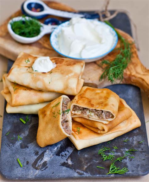 Meat Blini With Cheese & Dill - Tatyanas Everyday Food