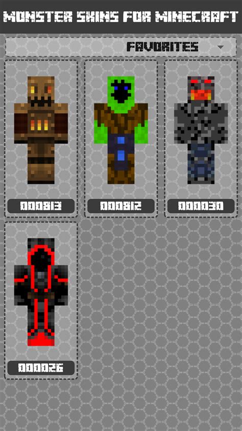 Monster Skins for Minecraft PE:Amazon.com.br:Appstore for Android