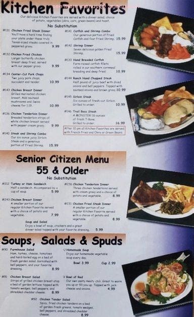 Menu at Skillets Restaurant, Eagle Pass