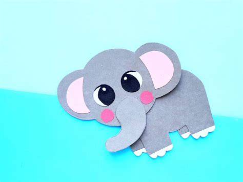 Easy DiY Cut and Paste Elephant Craft for Kids – Simple Mom Project