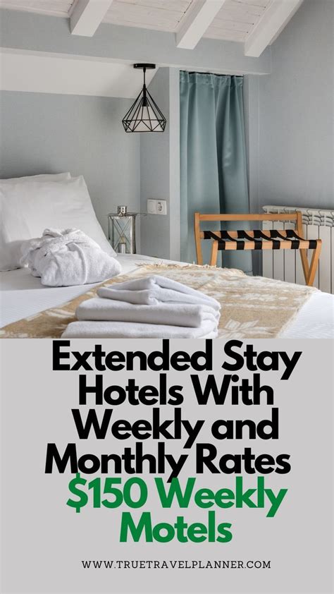 Extended Stay Hotels With Weekly and Monthly Rates | $150 Weekly Motels | Extended stay, Hotel ...