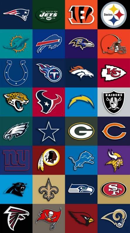 NFL team collage | Nfl football logos, Nfl teams logos, All nfl teams