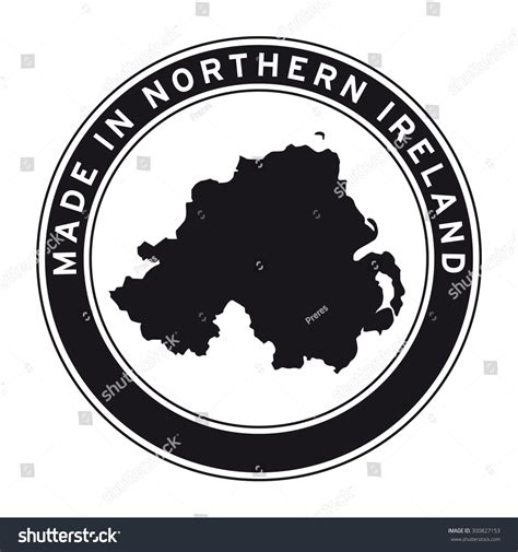 Made Northern Ireland Vector Logo Sticker Stock Vector (Royalty Free ...