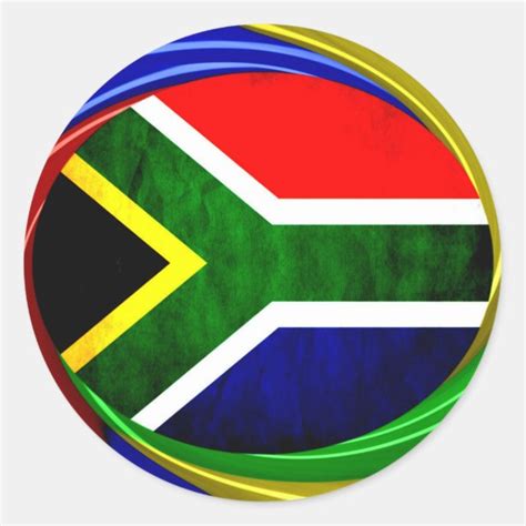 South African Flag Stickers | Zazzle CA