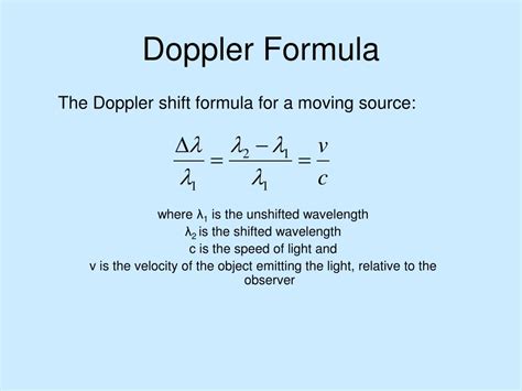 Doppler effect formula - pikolposters