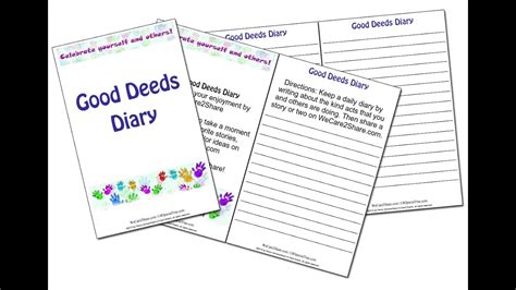 Good Deeds Diary - YouTube