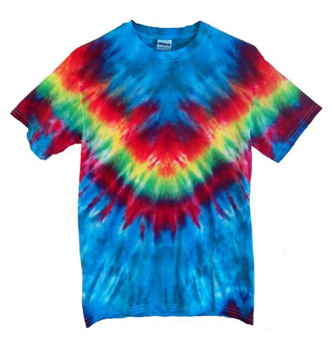 Rainbow Tie Dye Shirt Rainbow Stripe by RainbowEffectsTieDye