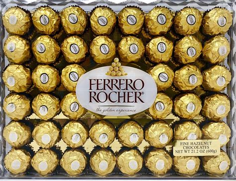 Buy Ferrero Rocher Fine Hazelnut Chocolates, Chocolate Gift Box, 48 ...