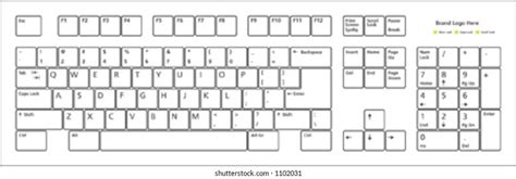 104 Keys Pc Keyboard Layout Vector Stock Vector (Royalty Free) 1102032 | Shutterstock