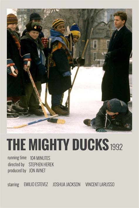 The Mighty Ducks by Megan | Film posters vintage, Movie posters ...