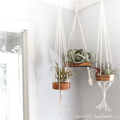 Hanging Air Plant Holder DIY - Houseful of Handmade