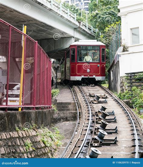 Peak Tram in Hong Kong editorial image. Image of observation - 110620970