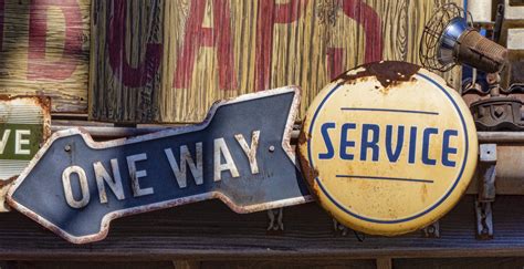 Vintage Road Signs Free Stock Photo - Public Domain Pictures