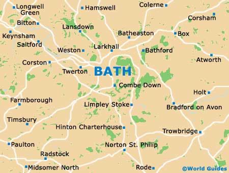 Bath Maps and Orientation: Bath, North Somerset, England