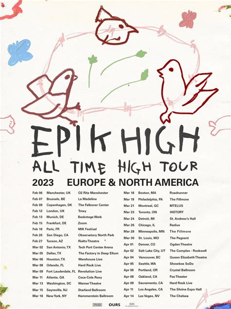 Epik High announces the Europe and North America tour cities and dates | allkpop