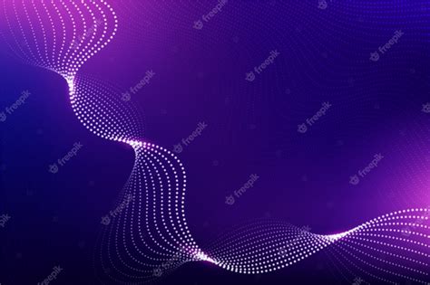 Premium Vector | Gradient particle wave background