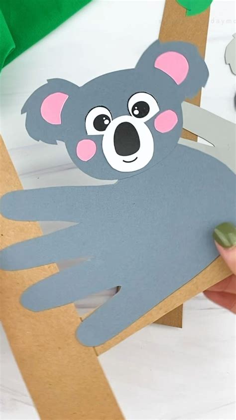 Handprint Koala Craft in 2021 | Classroom crafts, Preschool crafts, Animal crafts