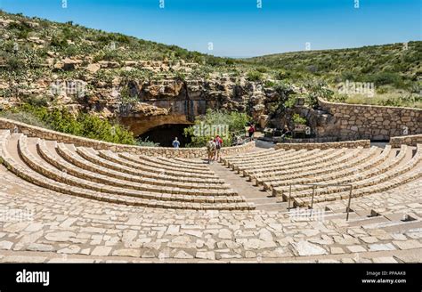 Carlsbad Caverns bat flight outdoor amphitheatre and cave natural ...