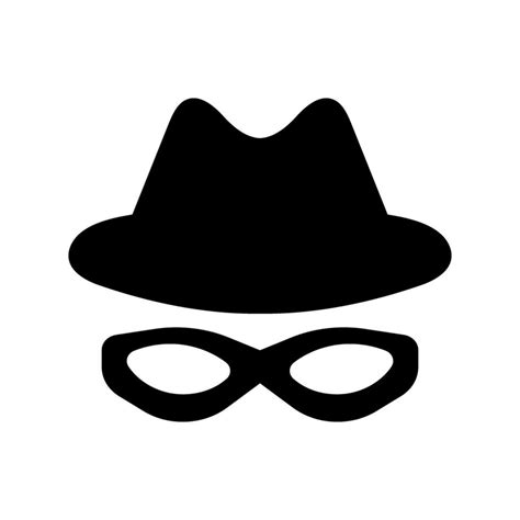 Incognito icon vector. Unknown illustration sign. Nameless symbol or ...