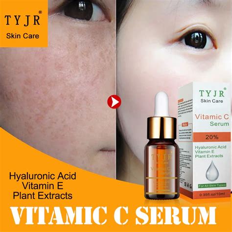 10ml Vitamin C Face Skin Whitening Treatment Serum Moisturizing Wrinkle ...