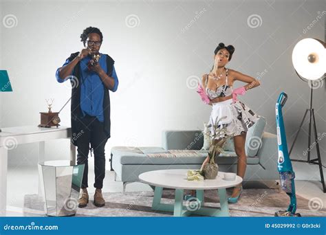 Made, African Male Boss, Housekeep Scene Editorial Photography - Image ...