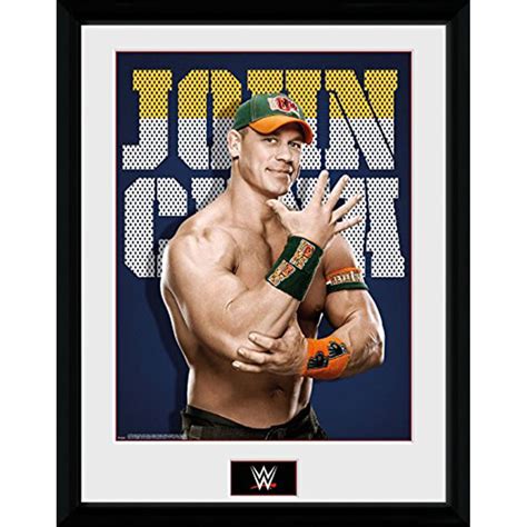 John Cena - WWE Pose Framed Print 30 x 40cm - 3 Count - Wrestling ...