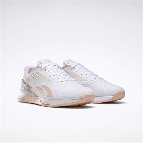 Nano X3 Women's Shoes - Ftwr White / Soft Ecru / Aura Orange | Reebok