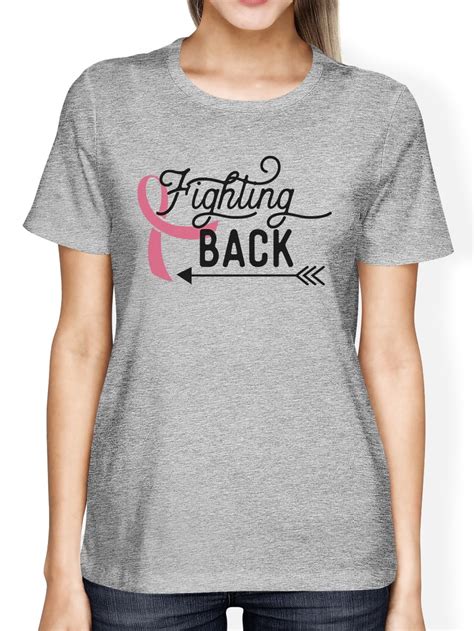 Fighting Back Arrow Cancer T-Shirts For Women Breast Cancer Support - Walmart.com