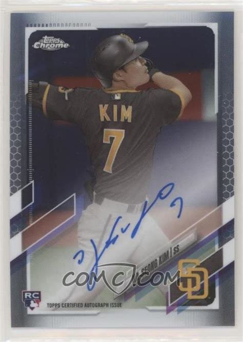 2021 Topps Chrome - Rookie Autographs #RA-HK - Ha-Seong Kim