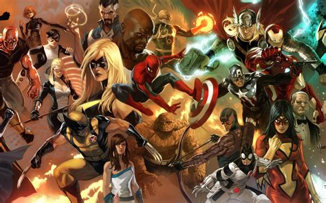 Marvel Heroes HD Wallpaper: Epic Collage of Legends