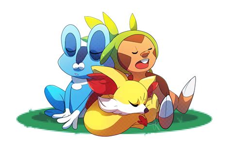 Pokemon X and Y Starters by tabby-like-a-cat on DeviantArt