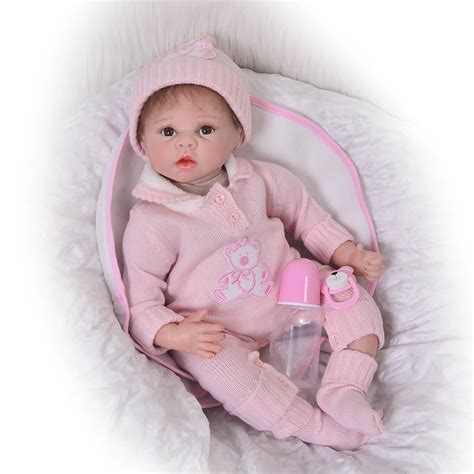 22 Inch Soft Silicone Newborn Baby Doll Red Face Reborn Babies Doll ...