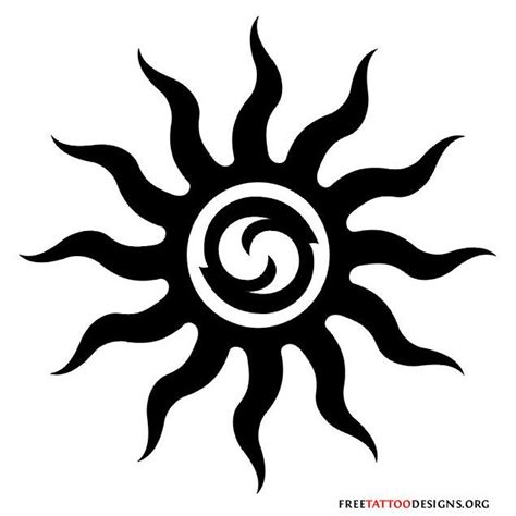 65 Sun Tattoos | Tribal Sun Tattoo Designs | Sun tattoo tribal, Sun ...