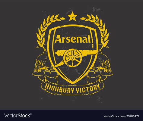 Arsenal fc london football club Royalty Free Vector Image