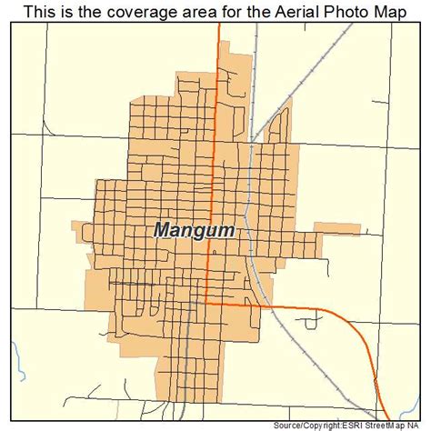 Aerial Photography Map of Mangum, OK Oklahoma